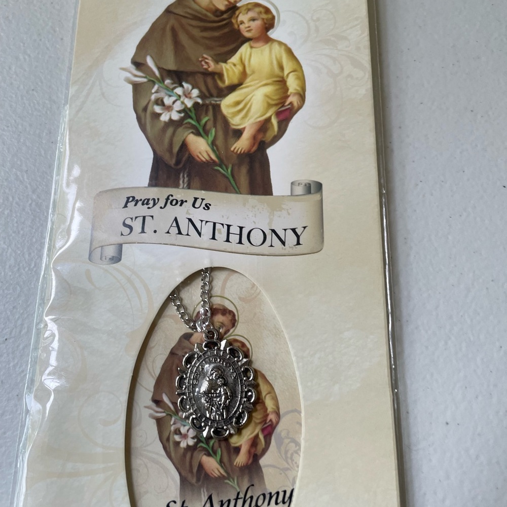 St. Anthony Silver Pendant Necklace